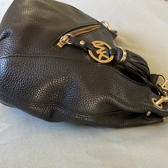 Michael Kors Black Leather Shoulder Bag - Picture 9 of 16